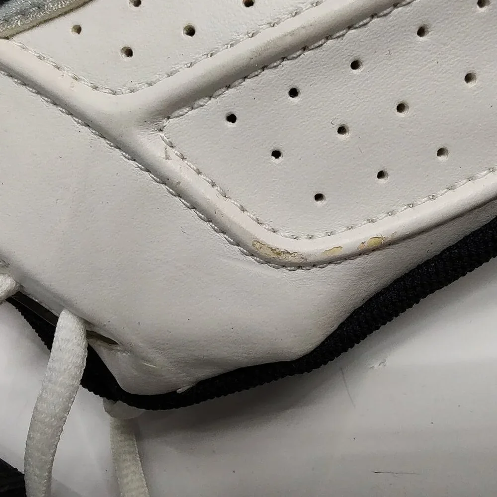 Nike Men's Football Cleats 18 White Black Shoe Lacrosse Air Zoom Boss Shark - Picture 7 of 11
